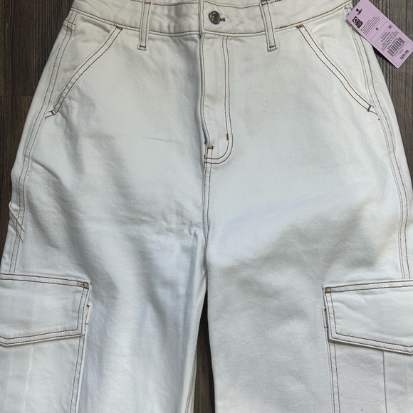 NWT Highest Rise Wide Leg Cargo Jeans Gorpcore - Picture 7 of 7